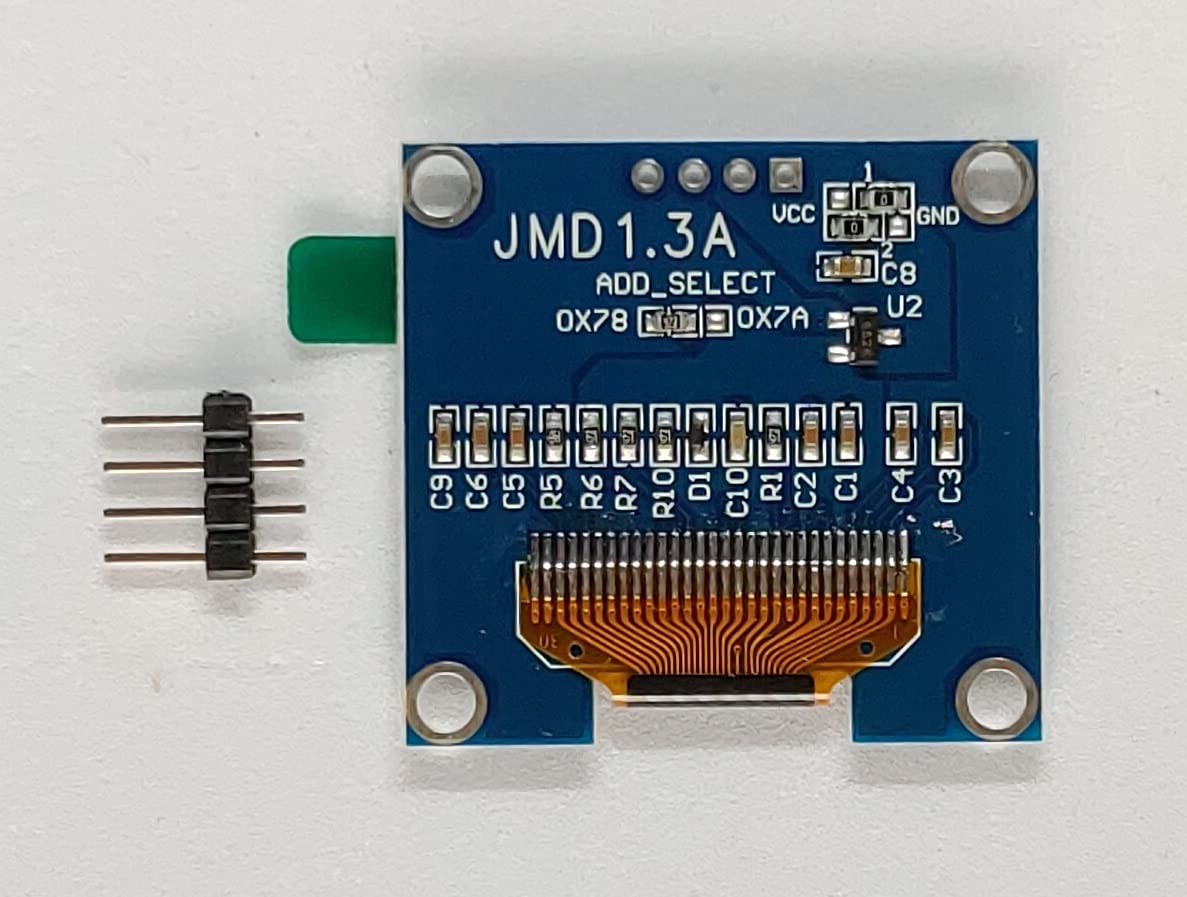 OLEDディスプレイ 1.3インチ I2C 白