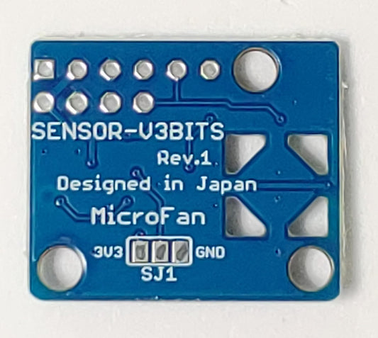 SENSOR-V3BITS (加速度, ジャイロ, 温度, 湿度, 照度) I2Cインターフェース センサーボード 3.3V専用