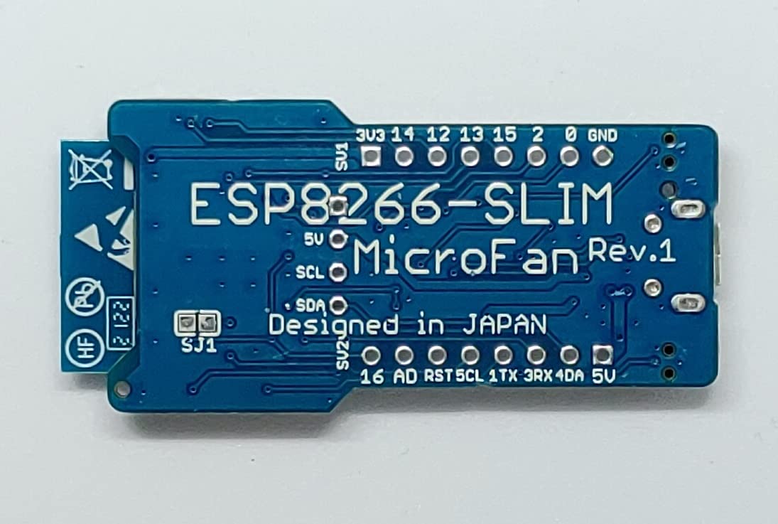 ESP8266-SLIM-R1 (ESP-WROOM-02, 4M開発ボード) USBインターフェース付き 技適取得済