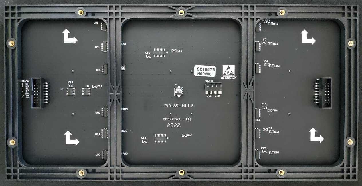 P10 RGB LEDマトリックスパネル 32X16ピクセル 320mmx160mm 室内用
