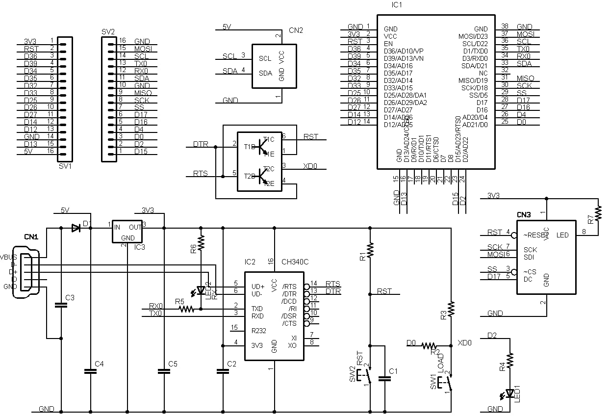 ESP32-SLIM (ESP32-WROOM-32E, 16M 開発ボード) USBインターフェース付き 技適取得済
