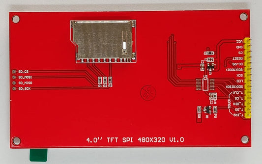 4.0 インチ TFT 液晶ディスプレイモジュール 480*320 ST7796 SDCARDスロット付き