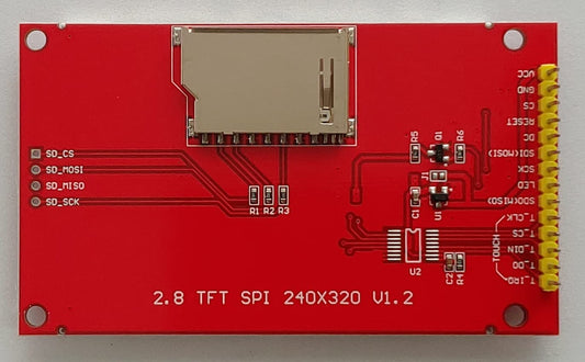 2.8 インチ TFT 液晶ディスプレイモジュール 320*240 ILI9341 SDCARDスロット付き