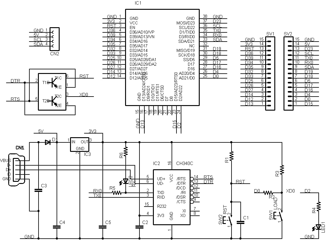 ESP32-WROVER-KEY-R2 (ESP32-WROVER-E, 8MFlash, 8MPSRAM 開発ボード) USBインターフェース付き 技適取得済