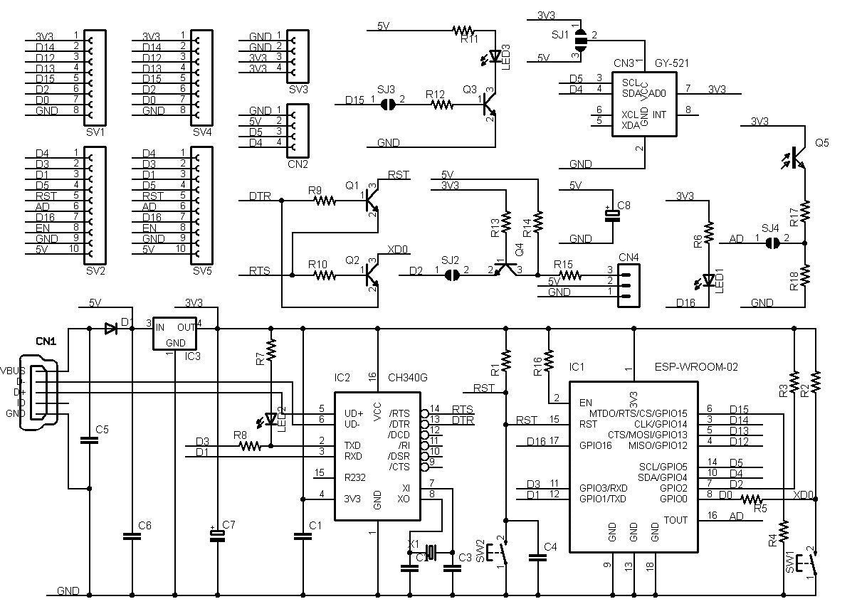 ESP8266-LEAF-R5 (ESP-WROOM-02 開発ボード) USBインターフェース付き 技適取得済