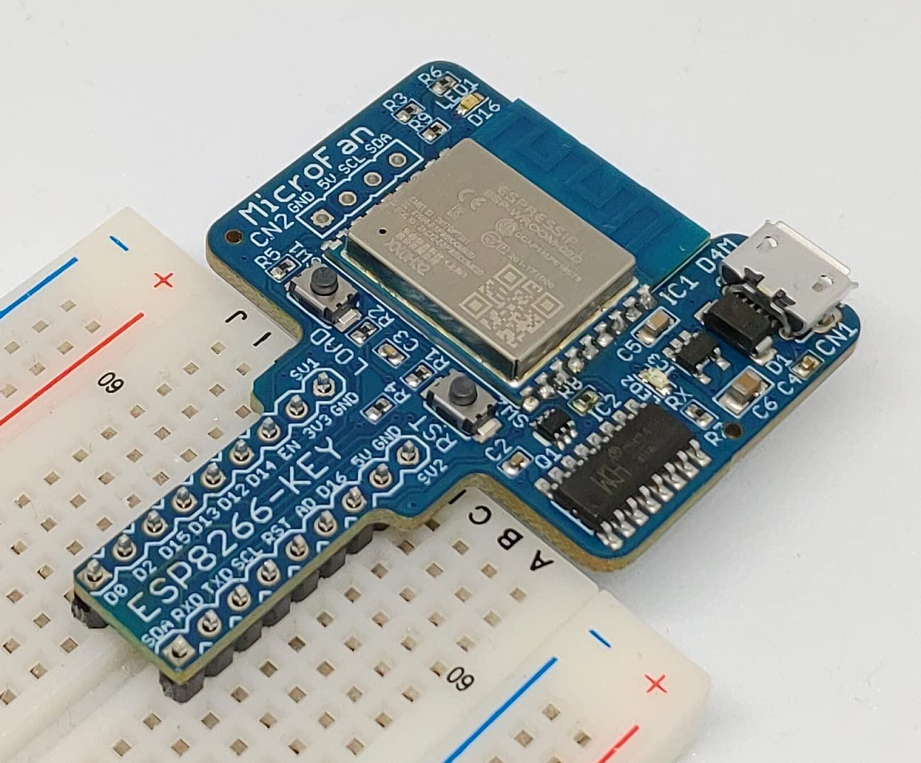 ESP8266-KEY-R2 (ESP-WROOM-02, 4M開発ボード) USBインターフェース付き 技適取得済
