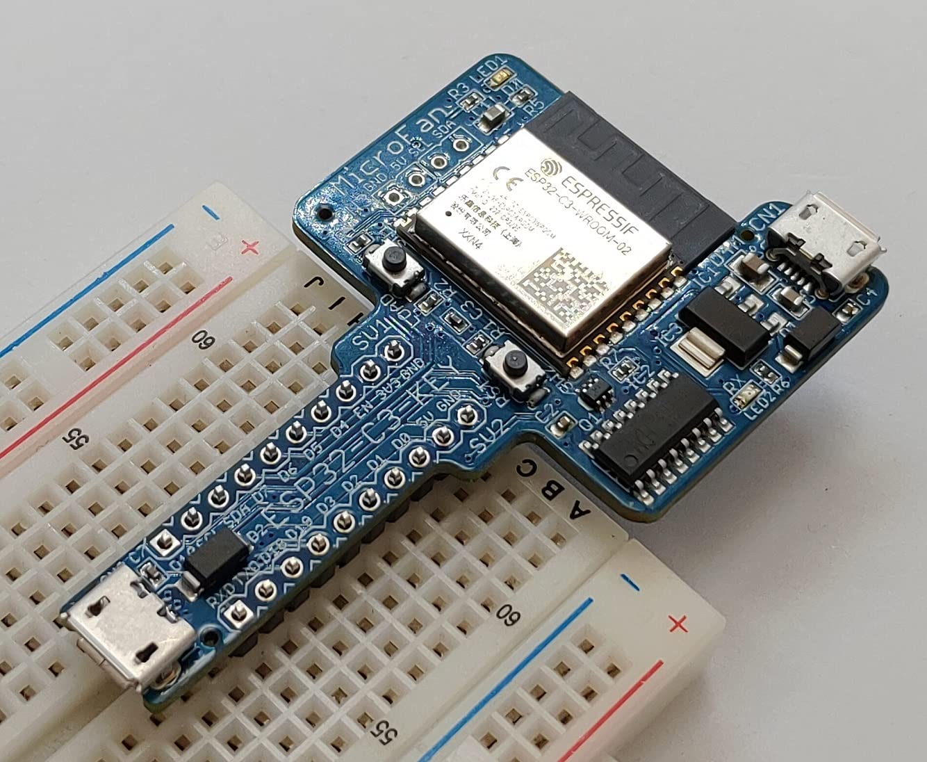 ESP32-C3-KEY-R1 (ESP32-C3-WROOM-02:RISC-V, 4M 開発ボード) USBインターフェース付き 技適取得済