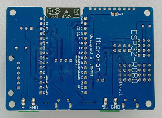 ESP32-ROBO (ESP32E, 16M) RCサーボ/モーター コントローラ USBインターフェース付き 技適取得済