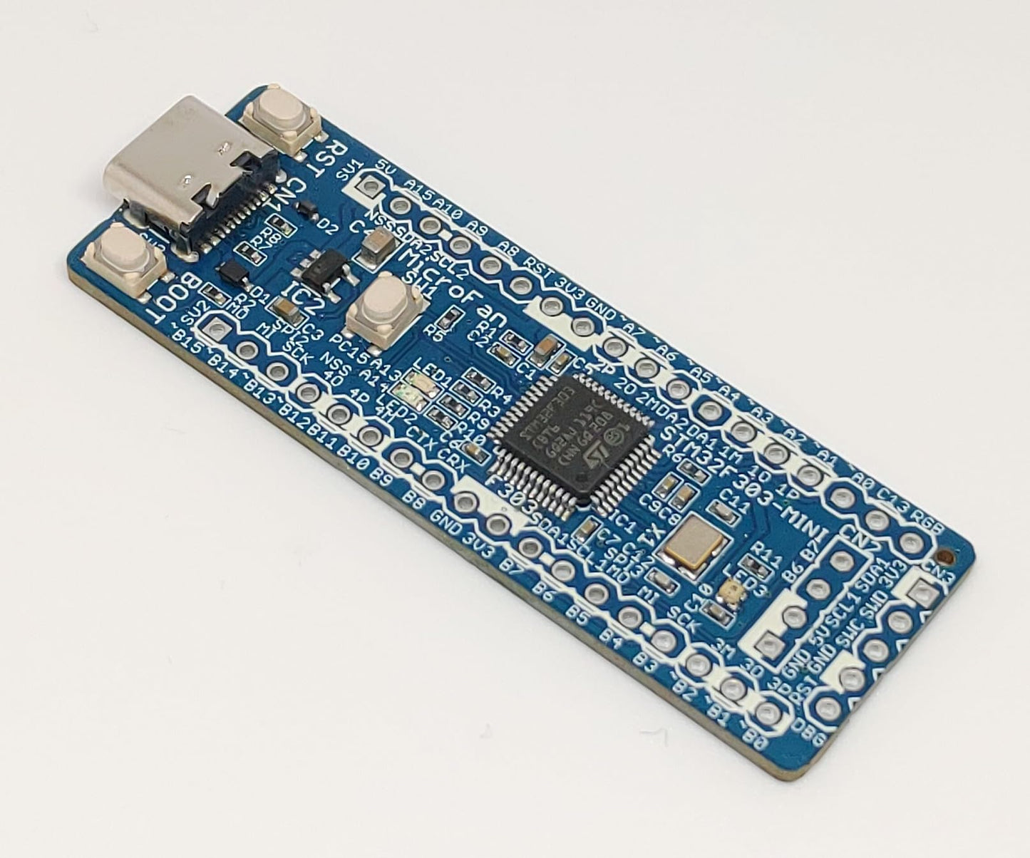 STM32F303-MINI (STM32F303CBT6, ARM Cortex-M4, 72MHz, 128KFlash, 32KRAM) 開発ボード Type-C USBコネクタ
