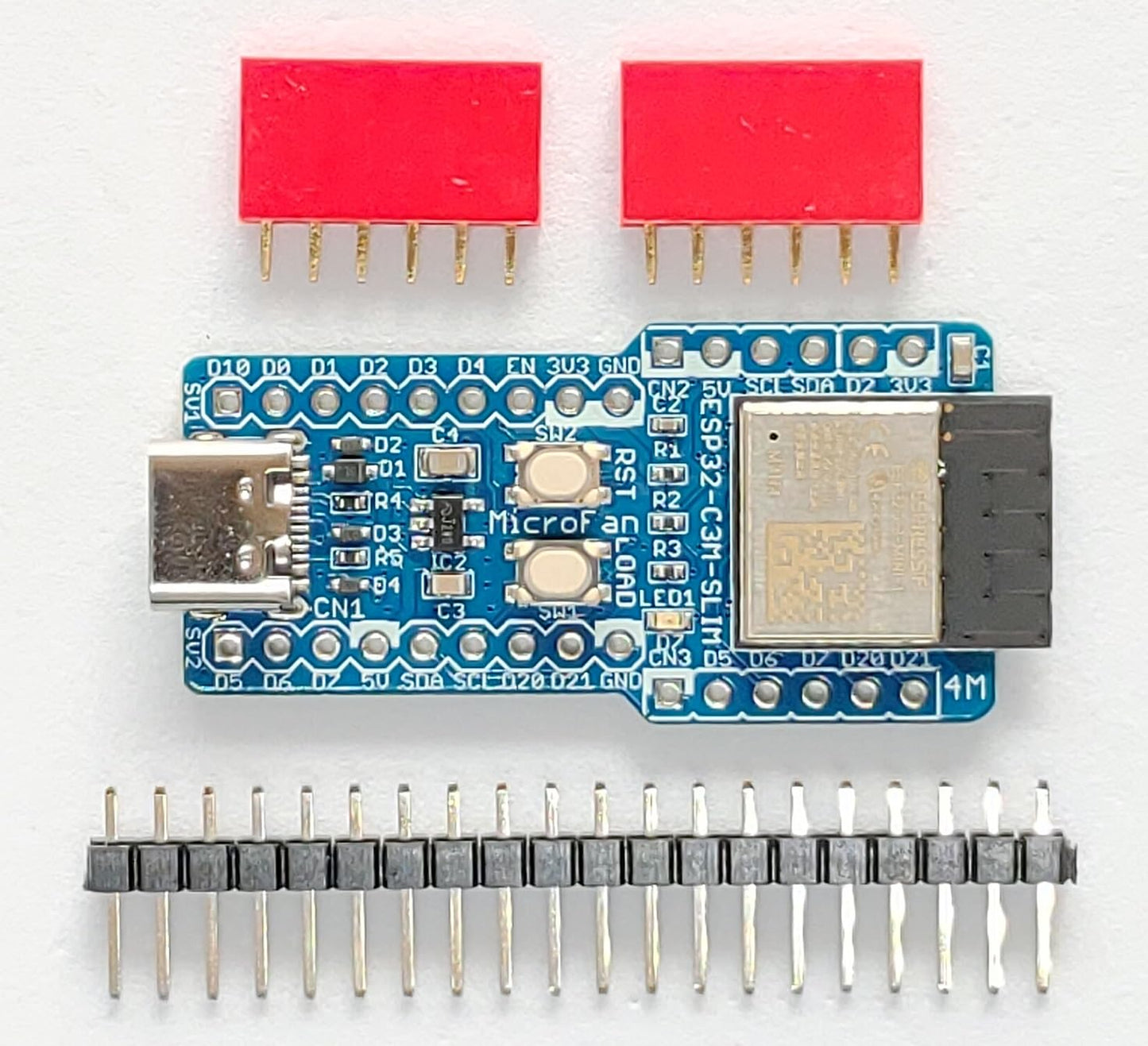 ESP32-C3M-SLIM-R1A (ESP32-C3-MINI-1:RISC-V, 4M 開発ボード) USB Type-C コネクタ 技適取得済