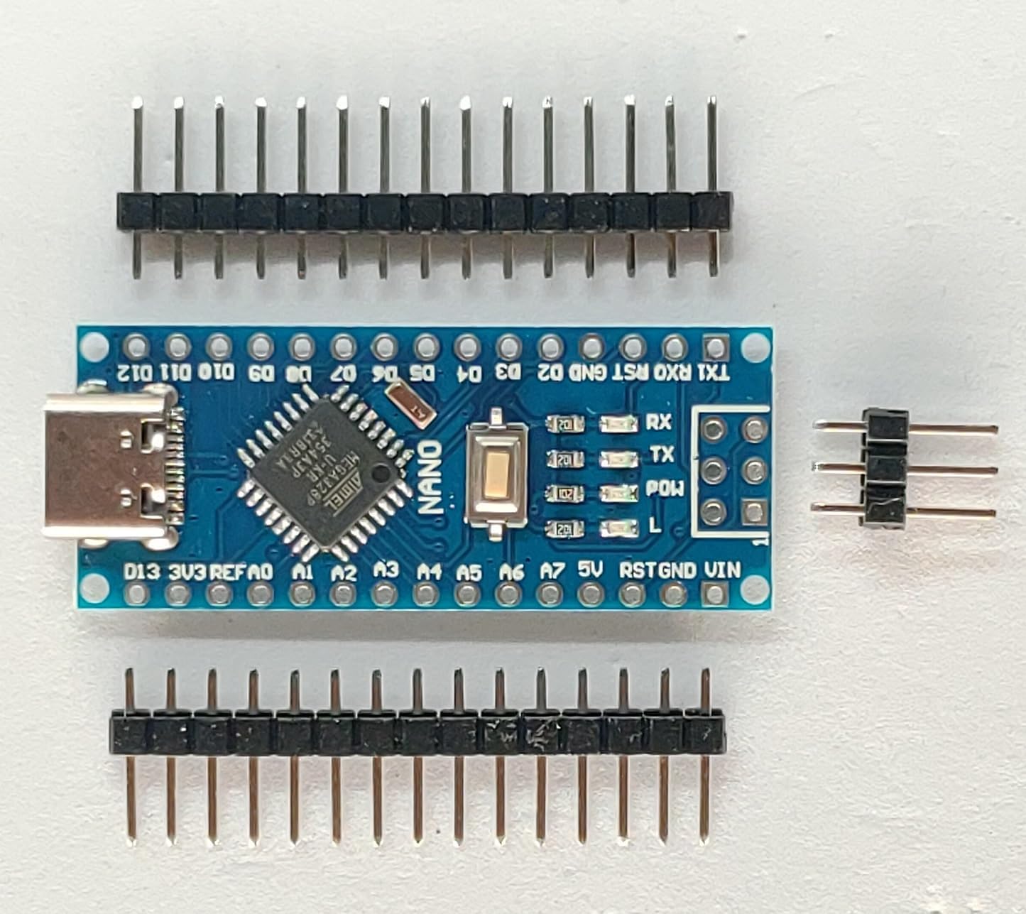NANO 3.0 Arduino 互換機(CH340C使用,Type-C, ピン未半田)