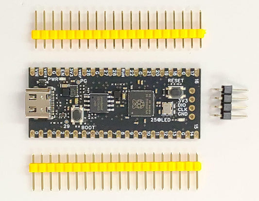RP2350 (Dual ARM Cortex-M33, RISC-V Hazard3, 16MB Flash) 開発ボード