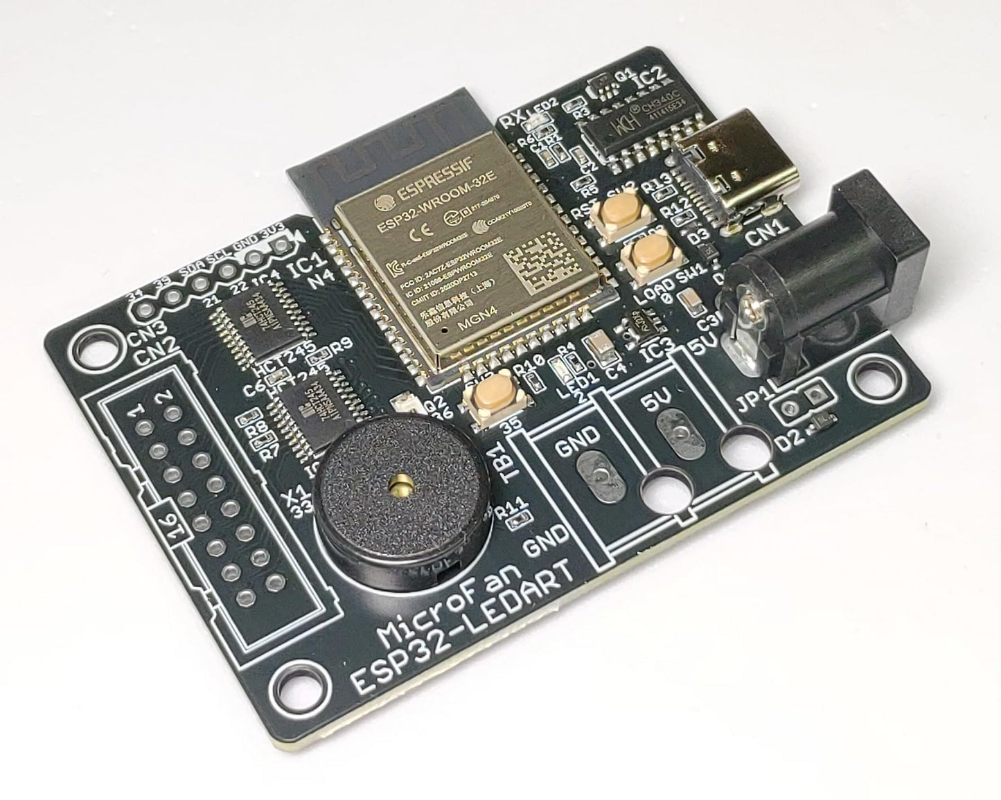 ESP32-LEDART (ESP32E, 4M) LED RGB パネル HUB75コントローラ USBインターフェース付き 技適取得済