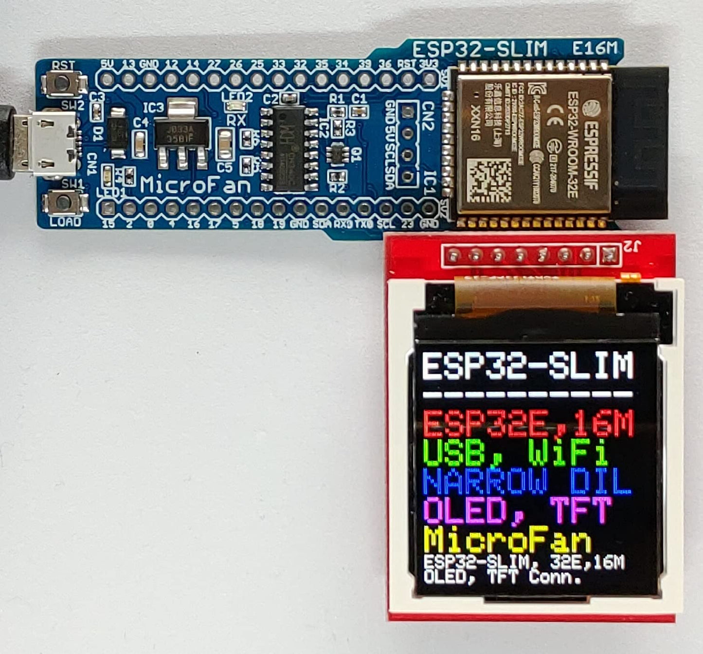 ESP32-SLIM (ESP32-WROOM-32E, 16M 開発ボード) USBインターフェース付き 技適取得済