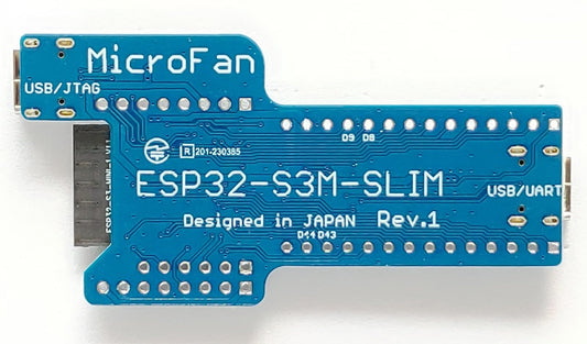 ESP32-S3M-SLIM (ESP32-S3-MINI-1, 4MFLASH, 2MPSRAM開発ボード) Type-C USBコネクタ 技適取得済