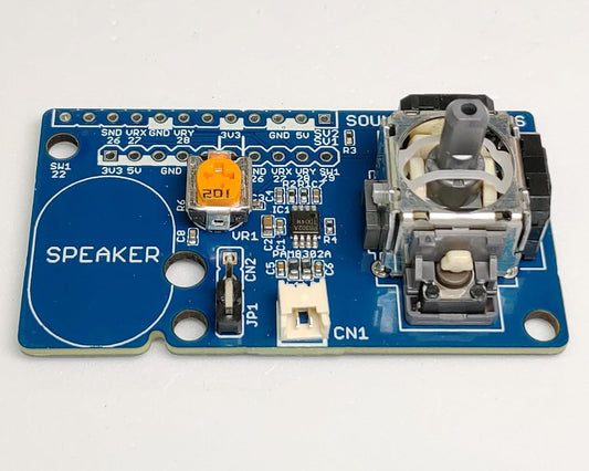 SOUND-PLAY-PLUS (D級アンプ、スピーカー: Raspberry Pi PICO/PICO W/PICO 2対応) ジョイスティック搭載