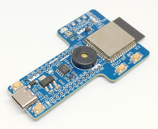 ESP32-SLIM-PLUS (ESP32-WROOM-32E, 8M Flash, 2M PSRAM) 入出力・センサー付き開発ボード USB Type-C インターフェース付き 技適取得済