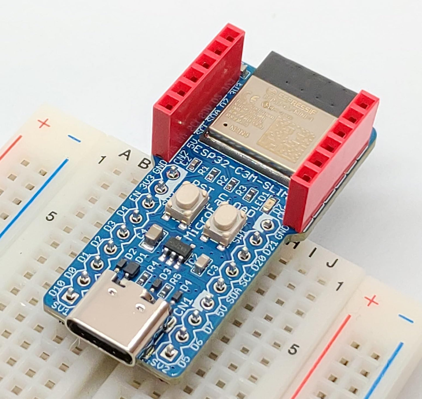 ESP32-C3M-SLIM-R1A (ESP32-C3-MINI-1:RISC-V, 4M 開発ボード) USB Type-C コネクタ 技適取得済
