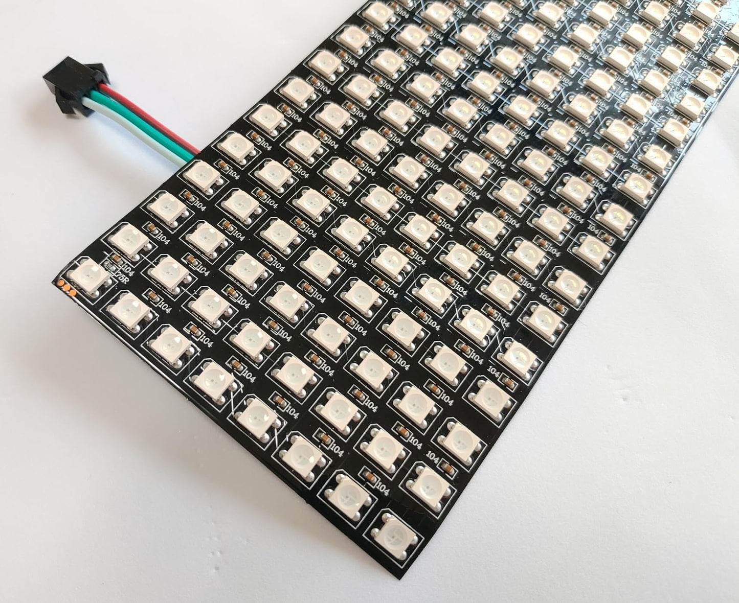 カラーLEDマトリックス(WS2812B 32x8 ピクセル) フレキシブル基板