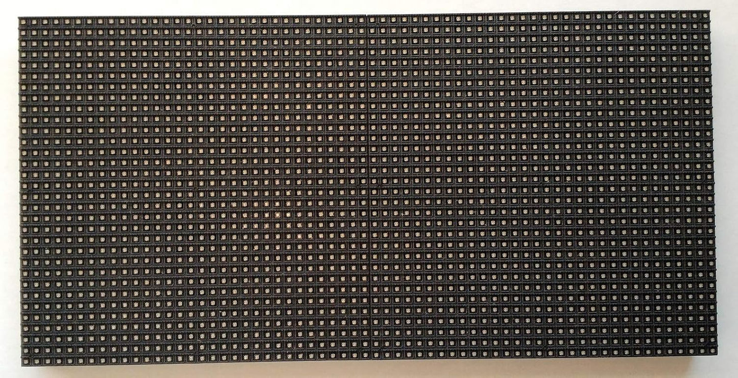 P4 屋内用 RGB LEDマトリックスパネル 64X32ピクセル 256mmx128mm, ABS樹脂製白色スタンドセット