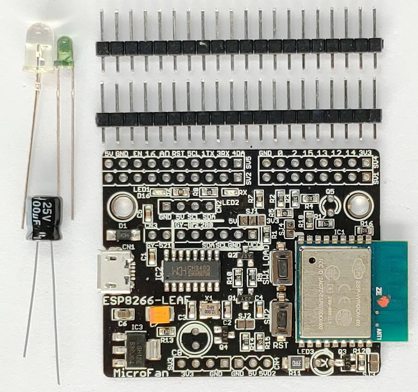 ESP8266-LEAF-R5 (ESP-WROOM-02 開発ボード) USBインターフェース付き 技適取得済