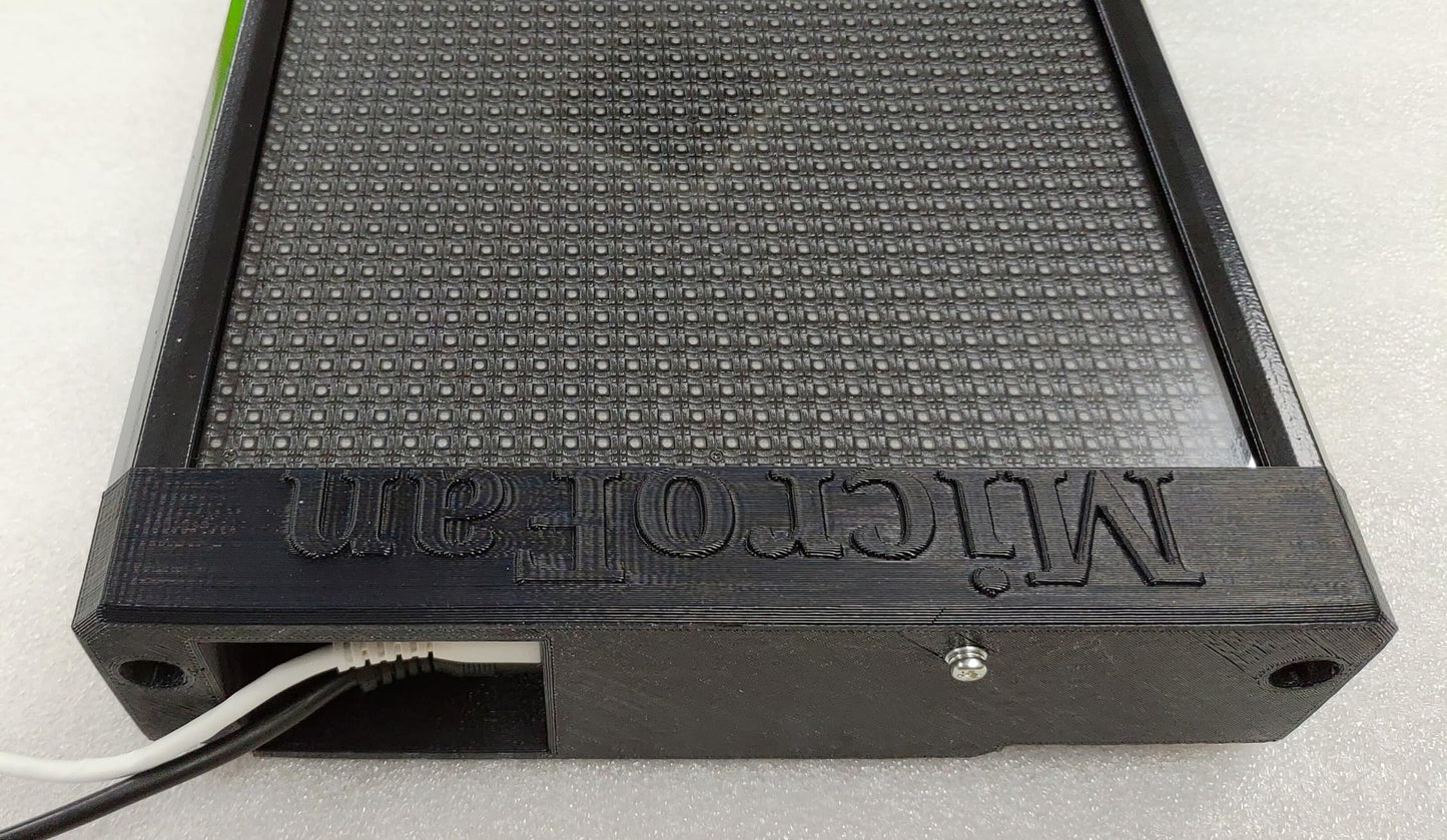 P5 ESP32 デジタルサイネージ コンストラクションキット (P5 64x32 LEDパネル2枚(128x32ピクセル), ESP32-LEDART コントローラ 技適取得済, LEDアルミレールケース セット)