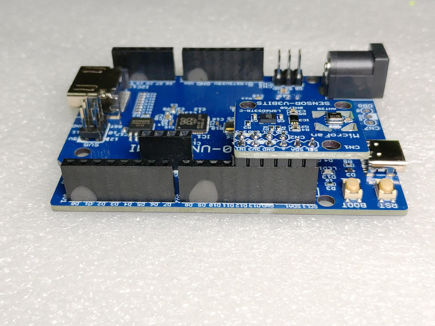 SENSOR-V3BITS (加速度, ジャイロ, 温度, 湿度, 照度) I2Cインターフェース センサーボード 3.3V専用