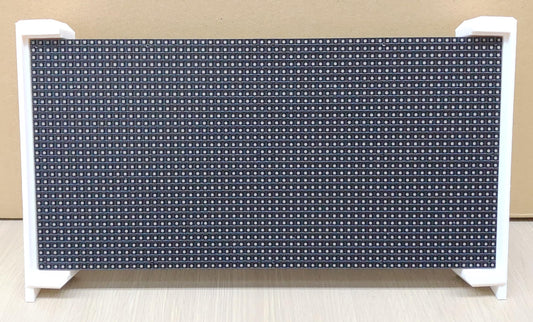 P4 ESP32 デスクトップデジタルサイネージ コンストラクションキット (P4 64x32 LEDパネル, ESP32-LEDART コントローラ 技適取得済, LEDパネルスタンド, ACアダプタ セット)