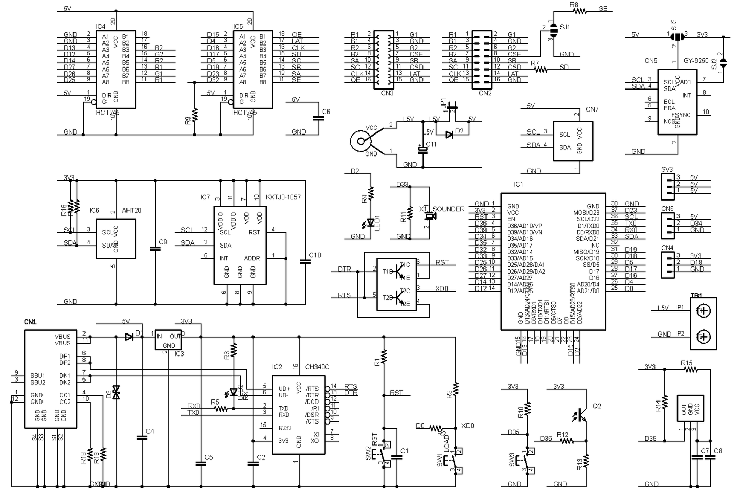 ESP32-LEDPRO-R2 (ESP32E, 16M) RGB LED パネル HUB75コントローラ 技適取得済
