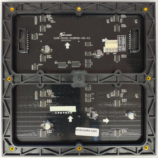 P6 RGB LED3528マトリックスパネル 32X32ピクセル 192mmx192mm 室内用