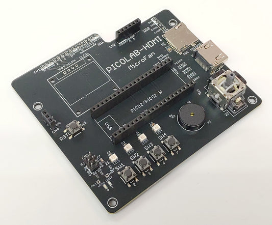 PICOLAB-HDMI (モニタ表示実験用拡張ボード: Raspberry Pi PICO/PICO 2, PicoDVI対応)