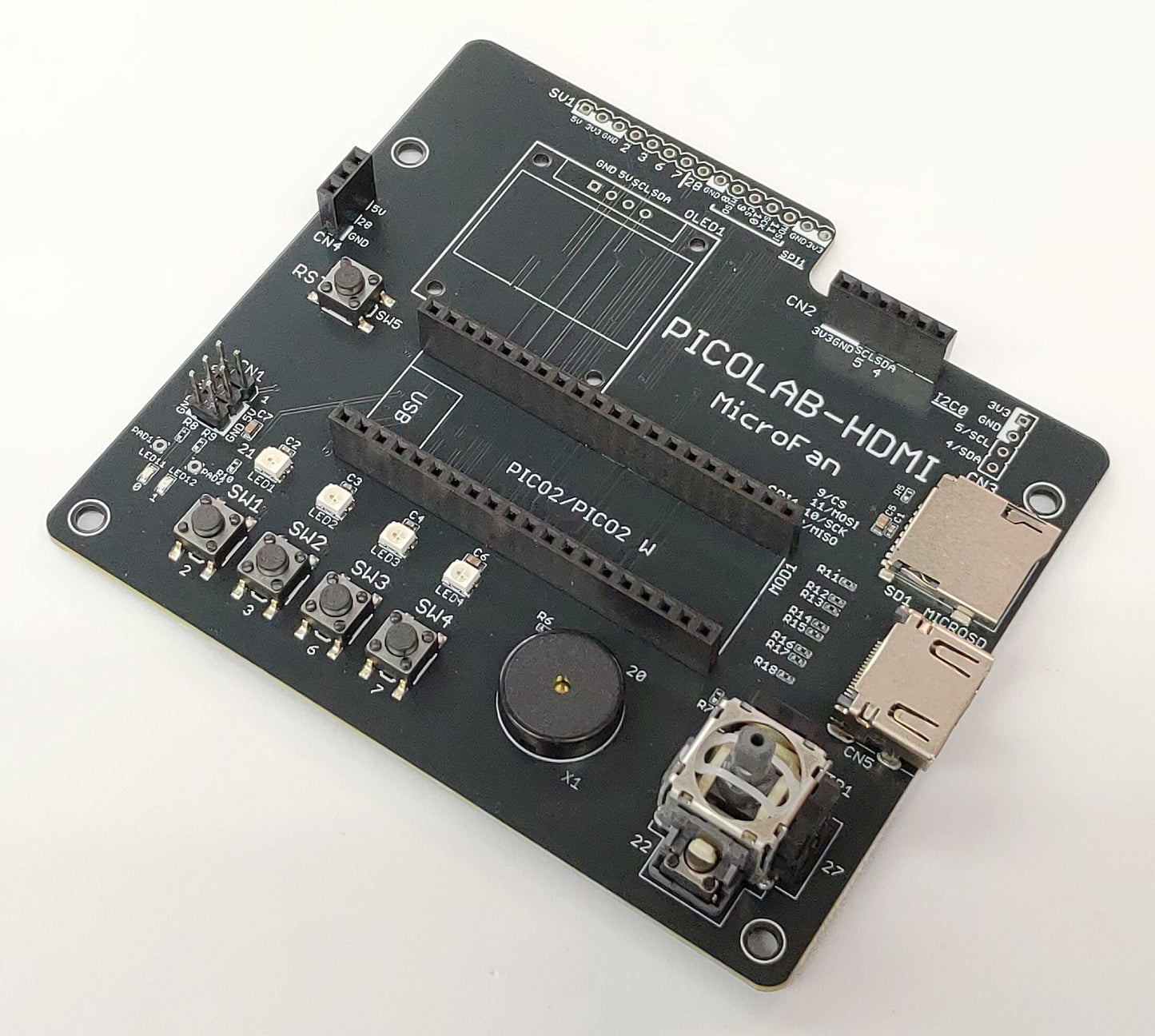 PICOLAB-HDMI (モニタ表示実験用拡張ボード: Raspberry Pi PICO/PICO 2, PicoDVI対応)