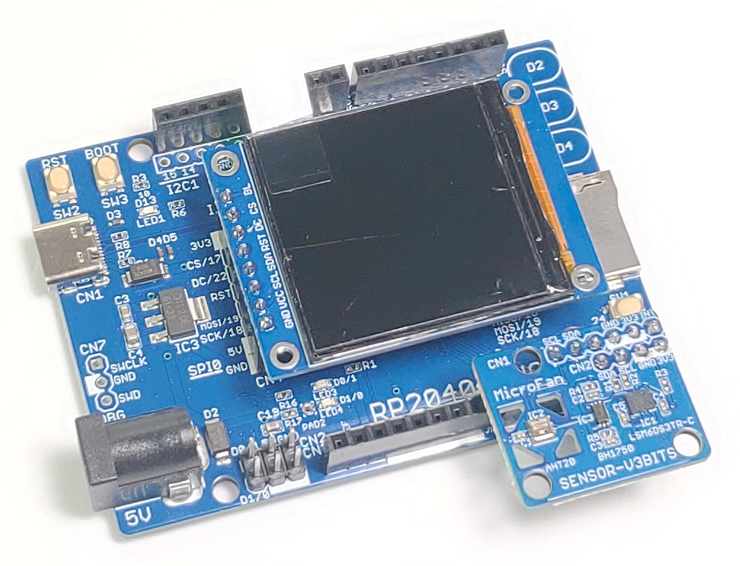 RP2040-UNO-R2 (RP2040, Dual ARM Cortex-M0+ 16MB Flash) 開発ボード
