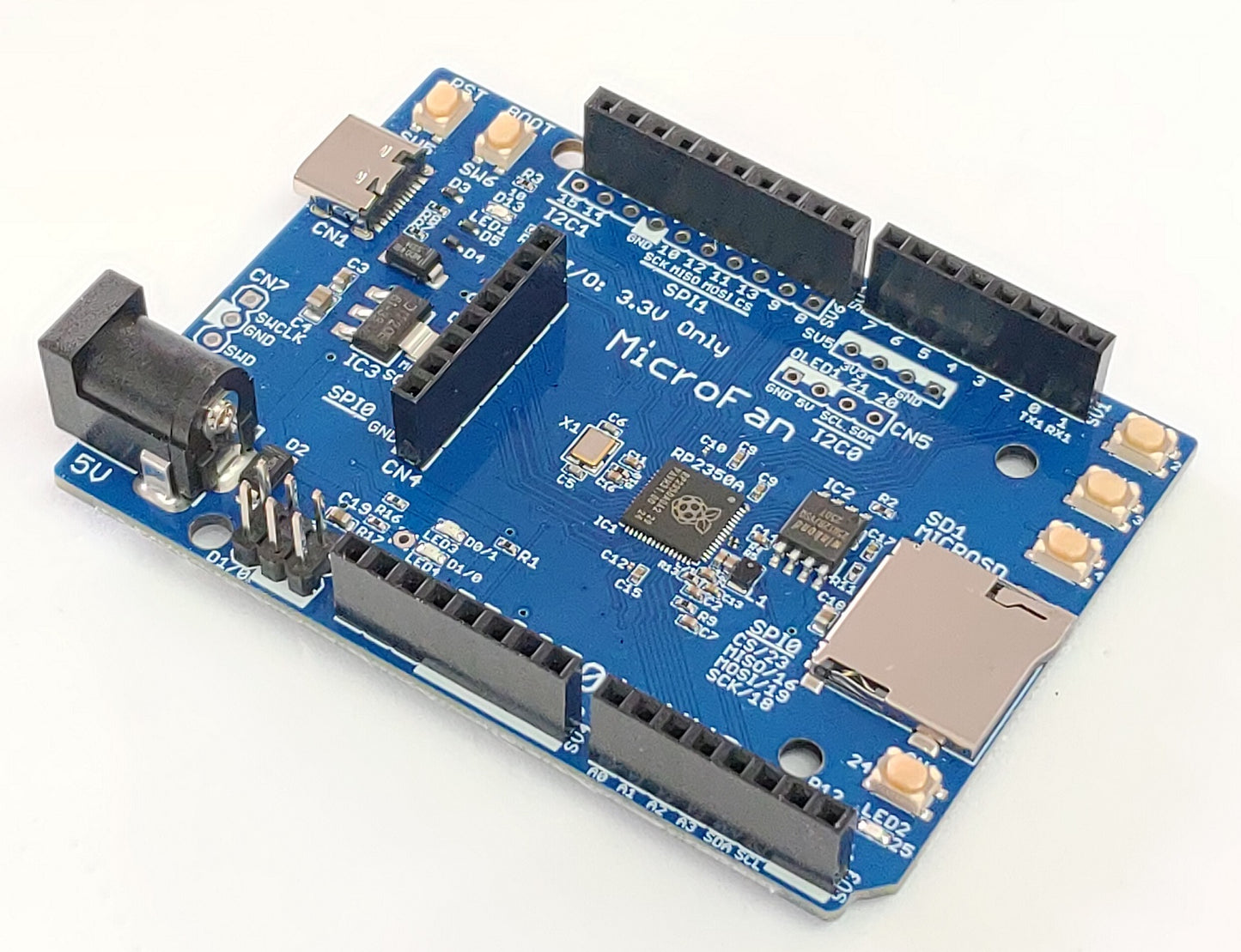 RP2350A-UNO (RP2350A, Dual ARM Cortex-M33 16MB Flash) 開発ボード