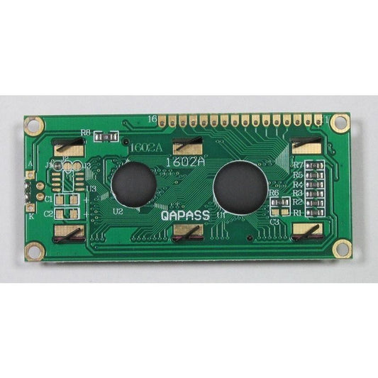 16文字2行液晶文字ディスプレイ(5V、文字白、バックライト青)