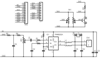 SOUND-PLAY-PLUS (D級アンプ、スピーカー: Raspberry Pi PICO/PICO W/PICO 2対応) ジョイスティック搭載