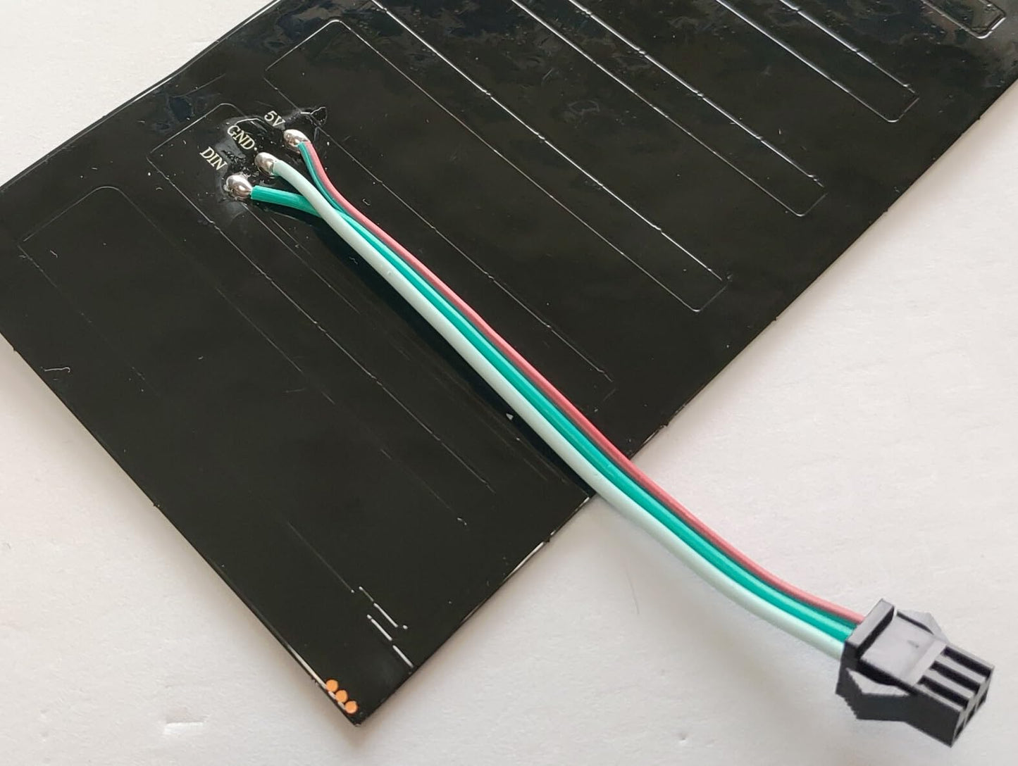 カラーLEDマトリックス(WS2812B 32x8 ピクセル) フレキシブル基板