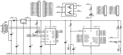 ESP32-C3-SLIM-R1 (ESP32-C3-WROOM-02:RISC-V, 4M 開発ボード) USB Type-C コネクタ 技適取得済