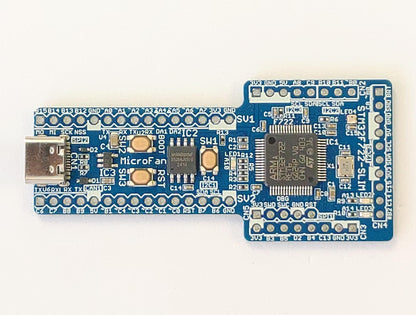 STM32F722-SLIM (STM32F722RE, ARM Cortex-M7, 216MHz, 512KFlash, 256KRAM)+8MFLASH開発ボード Type-C USBコネクタ