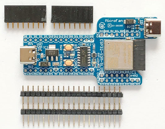 ESP32-S3M-SLIM (ESP32-S3-MINI-1, 4MFLASH, 2MPSRAM開発ボード) Type-C USBコネクタ 技適取得済