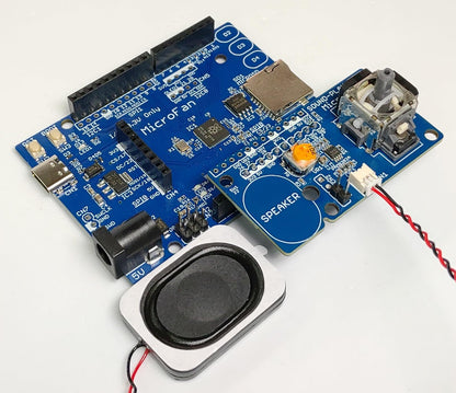SOUND-PLAY-PLUS (D級アンプ、スピーカー: Raspberry Pi PICO/PICO W/PICO 2対応) ジョイスティック搭載