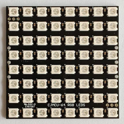 カラーLEDマトリックス(WS2812B 64個)
