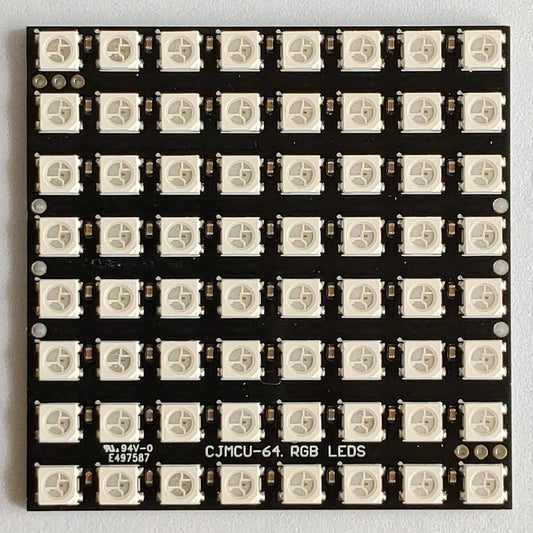 カラーLEDマトリックス(WS2812B 64個)