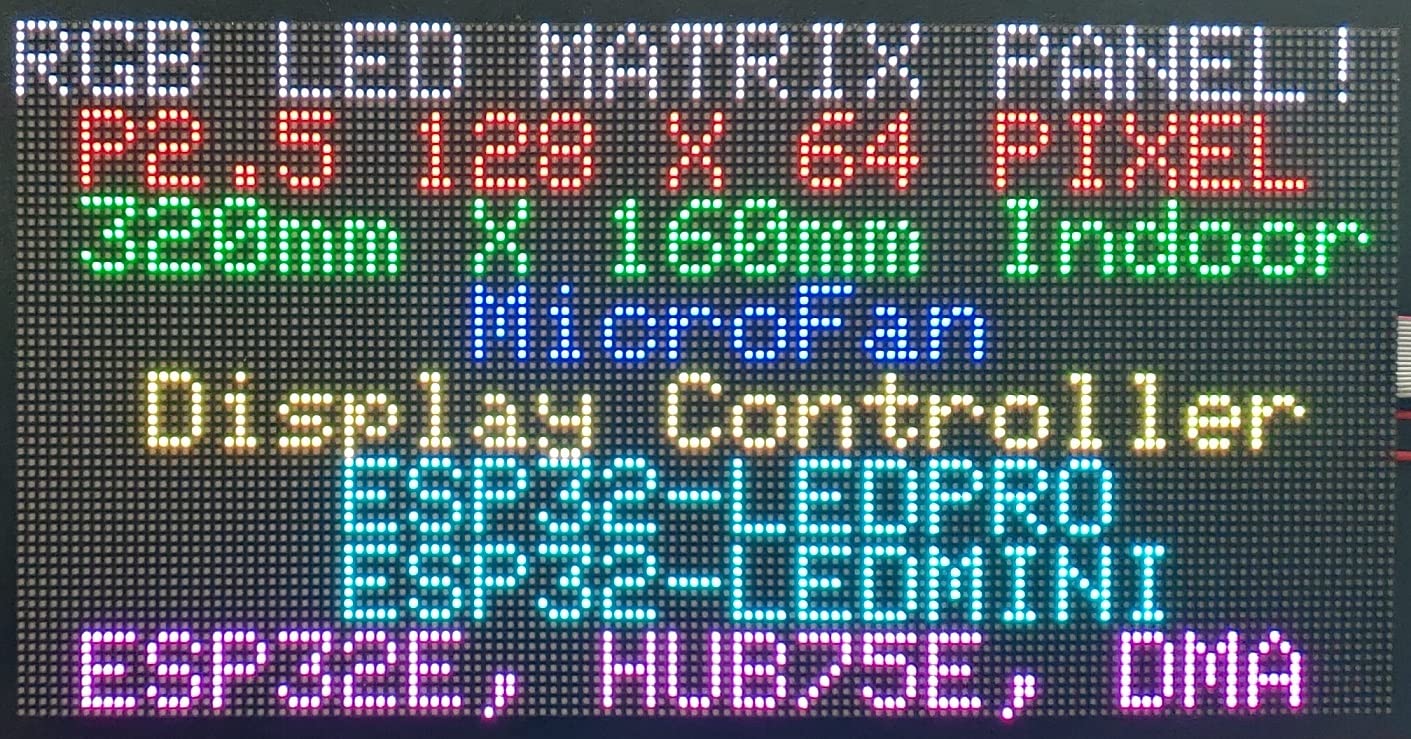 P2.5 RGB LEDマトリックスパネル 128X64ピクセル320mmx160mm 室内用