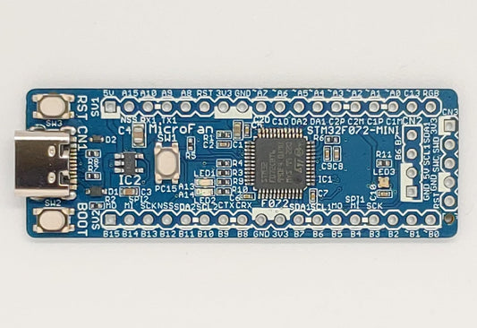 STM32F072-MINI (STM32F072CBT6, ARM Cortex-M0, 48MHz, 128KFlash, 16KRAM) 開発ボード Type-C USBコネクタ