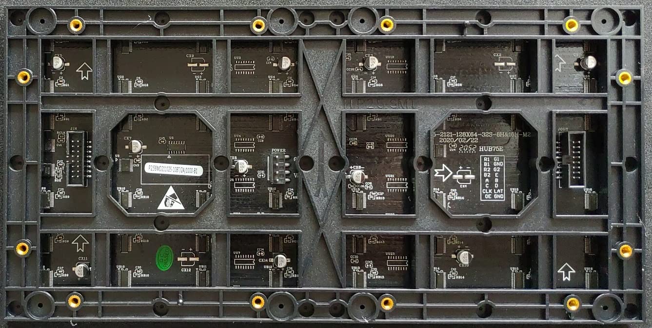 P2.5 RGB LEDマトリックスパネル 128X64ピクセル320mmx160mm 室内用