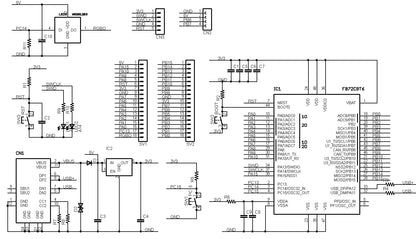 STM32F072-MINI (STM32F072CBT6, ARM Cortex-M0, 48MHz, 128KFlash, 16KRAM) 開発ボード Type-C USBコネクタ