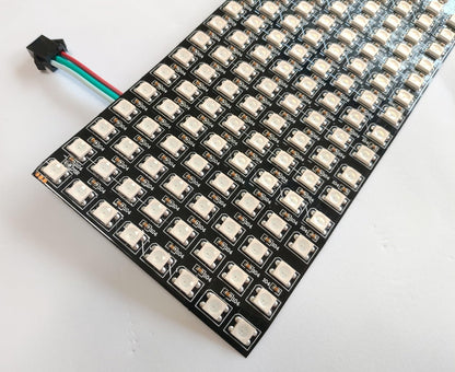 カラーLEDマトリックス(WS2812B 32x8 ピクセル) フレキシブル基板