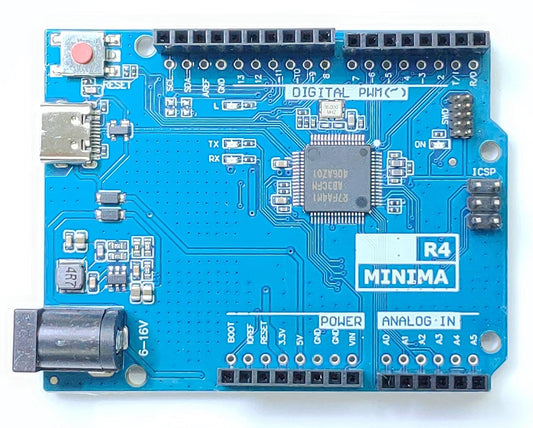 UNO R4 MINIMA 互換開発ボード(Type-C) クリスタル付き