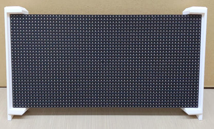 P5 屋内用 RGB LEDマトリックスパネル 64X32ピクセル 320mmx160mm, ABS樹脂製白色スタンドセット